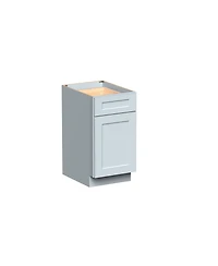 Boyel Living W18" Waste Basket Base Cabinet with Full Overlay Hdf Door and Dovetail Drawer