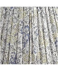 Springcrest Nelle 3 1/2" Top x 6" Bottom x 5" High x 5" Slant Print Lamp Shade Replacement Set of Pleated Clip On Candelabra