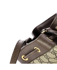 Pre-Owned Gucci Mini Ophidia Bucket Bag Gg Coated Canvas