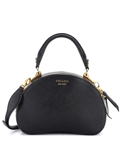Pre-Owned Prada Medium Sidonie Convertible Bowler Bag Saffiano Leather