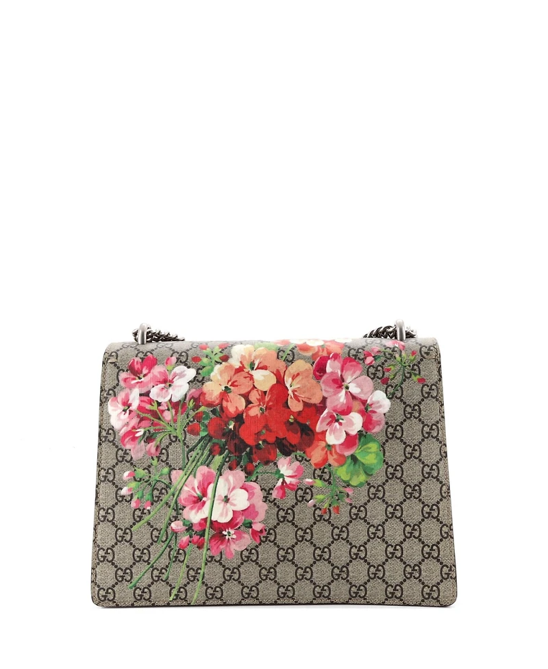 Pre-Owned Gucci Medium Dionysus Bag Blooms Print Gg Coated Canvas
