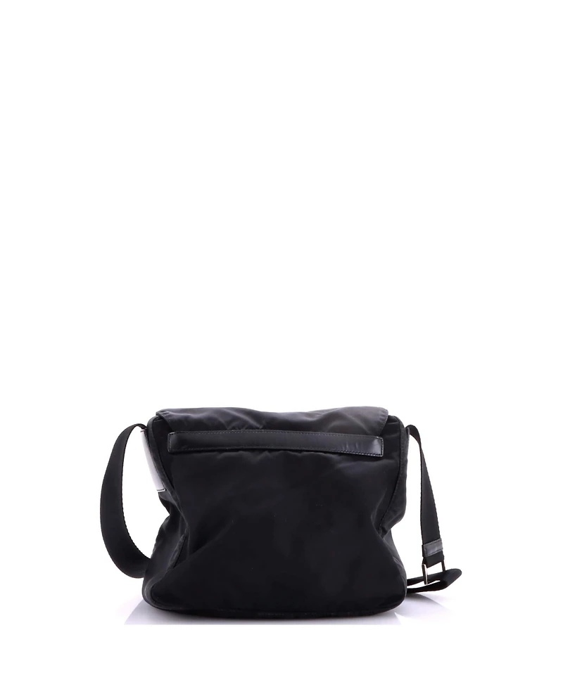 Pre-Owned Prada Small Buckle Messenger Bag Tessuto