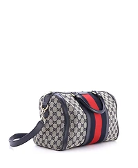 Pre-Owned Gucci Medium Vintage Web Boston Bag Gg Canvas