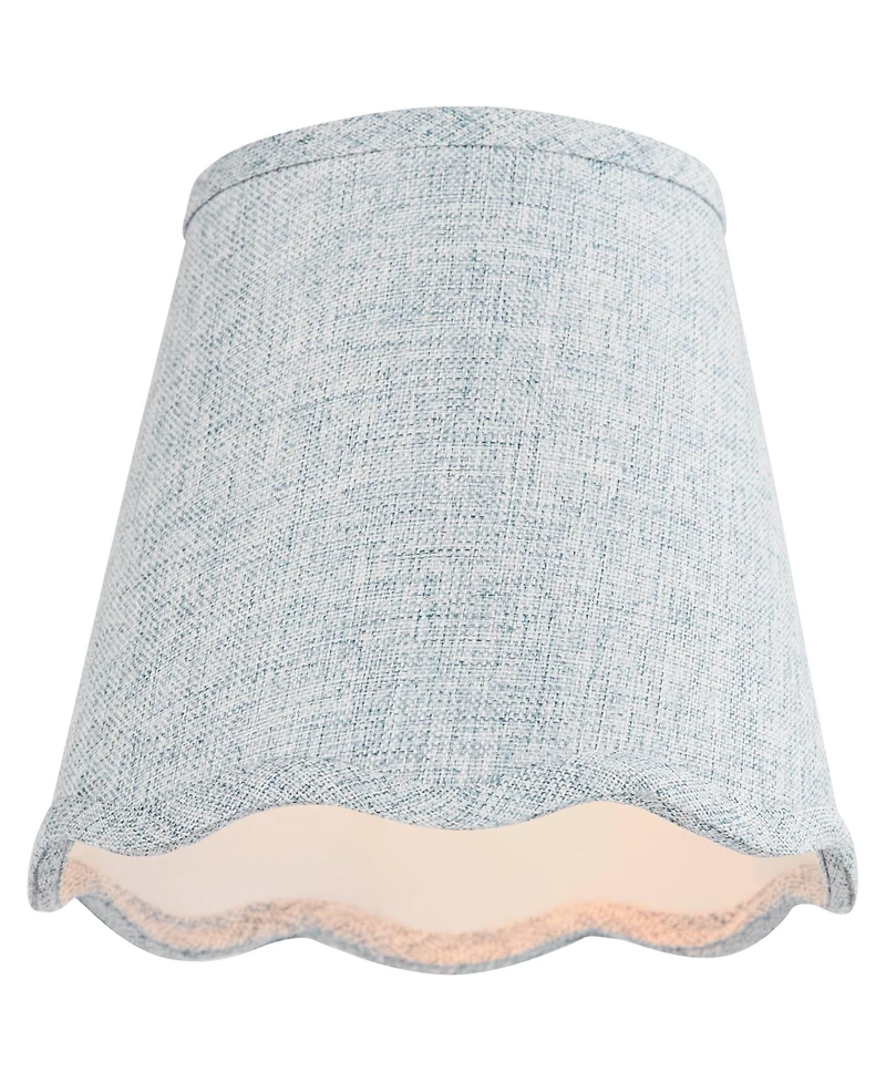 Springcrest Mylie Scallop Empire Lamp Shade 4x6x5.5 (Clip-On) Set of
