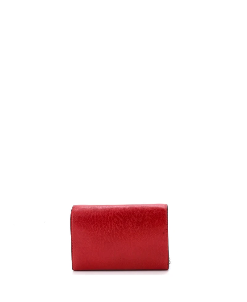 Pre-Owned Gucci Small Dionysus Chain Wallet Leather with Embellished Detail