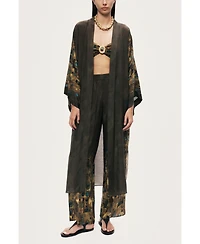 Nocturne Women's Printed Long Kimono