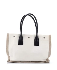 Pre-Owned Saint Laurent Small Rive Gauche Shopper Tote Canvas