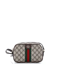 Pre-Owned Gucci Small Ophidia Camera Bag Gg Coated Canvas and Leather