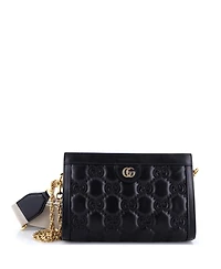 Pre-Owned Gucci Small Gg Shoulder Bag Gg Matelasse Leather