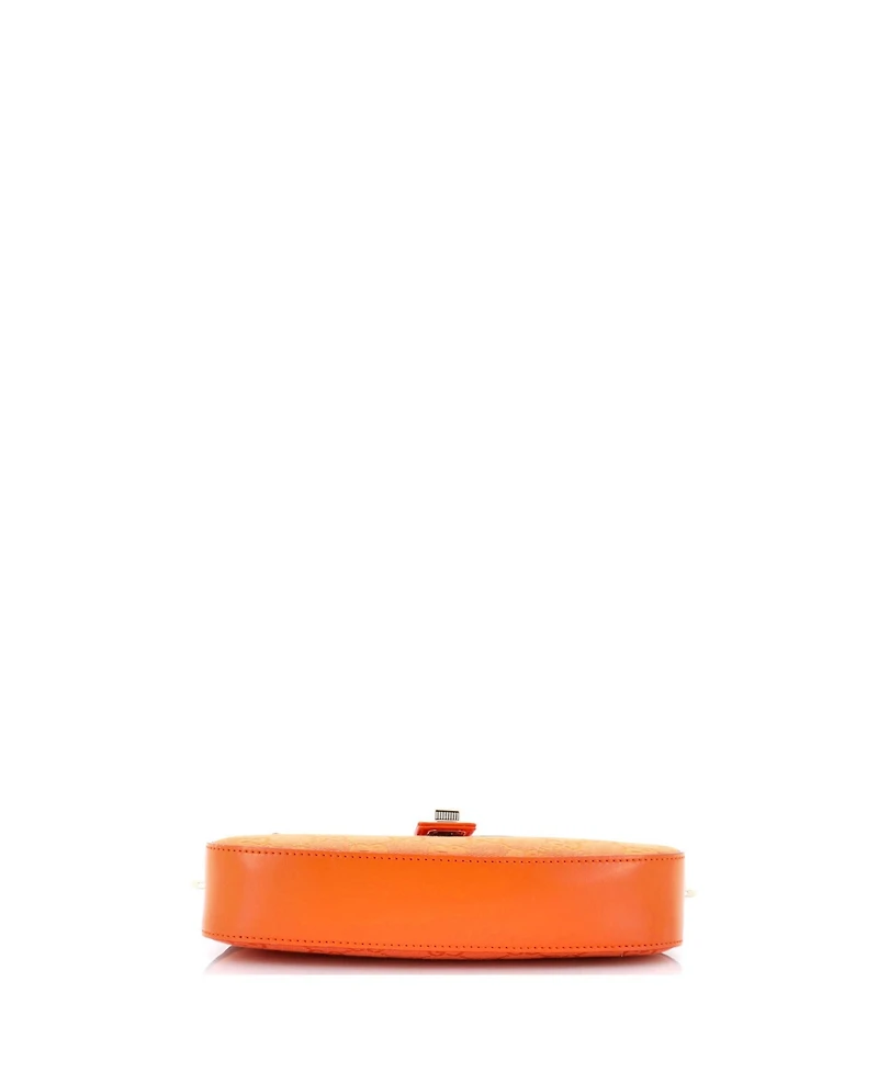 Pre-Owned Gucci Mini Moon Side Shoulder Bag Gg Canvas