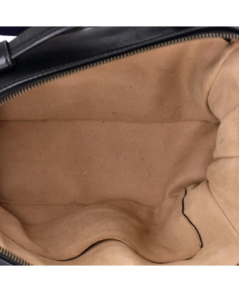 Pre-Owned Gucci Small Gg Marmont Zip Around Camera Bag Matelasse Leather