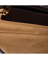 Pre-Owned Gucci Mini Gg Marmont Wallet on Chain Matelasse Leather