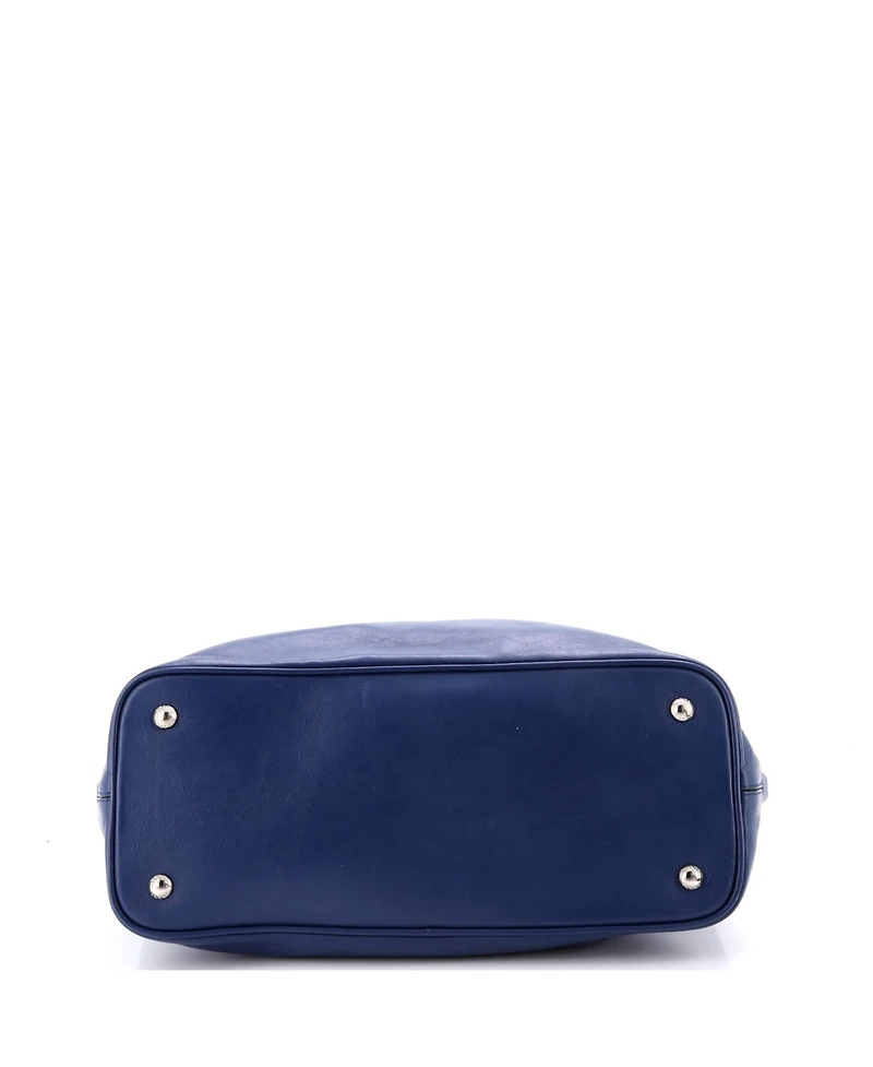 Pre-Owned Prada Large Side Zip Convertible Shopper Tote Soft Calf