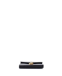 Pre-Owned Saint Laurent Mini Cassandra Chain Wallet Leather