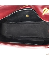 Pre-Owned Saint Laurent Mini Loulou Nm Shoulder Bag Matelasse Chevron Leather