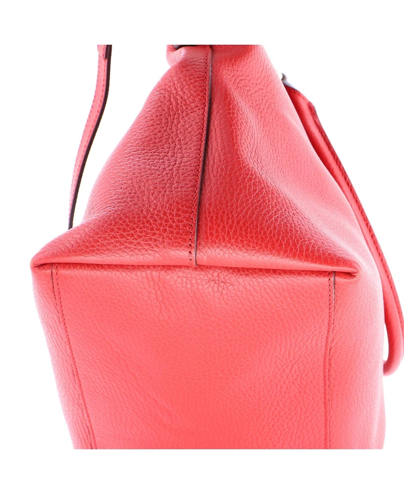 Pre-Owned Gucci Medium Gg Charm Convertible Dome Satchel Leather