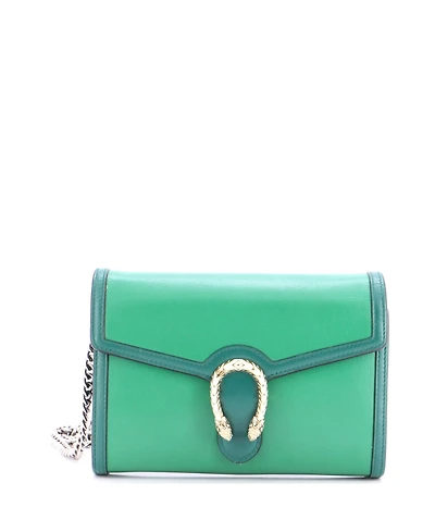 Pre-Owned Gucci Small Dionysus Chain Wallet Leather