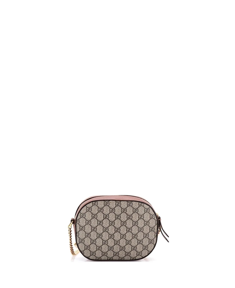 Pre-Owned Gucci Mini Chain Crossbody Bag Gg Coated Canvas