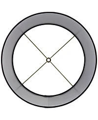 Springcrest Set of 2 Hardback Drum Lamp Shades Medium 13" Top x 15" Bottom x 10" High Spider Replacement Harp Finial Fitting