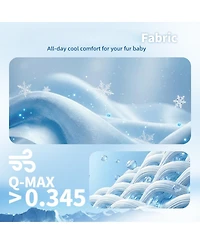 Aronkl Pack Of 4 Pet Mat Upgrade Ice Silk Qmax>0.345 Washable Portable For Dogs Cats Summer