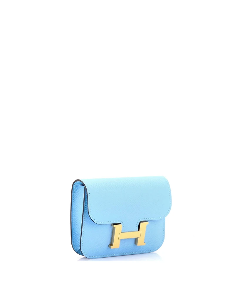 Pre-Owned Hermes Constance Slim Wallet Epsom
