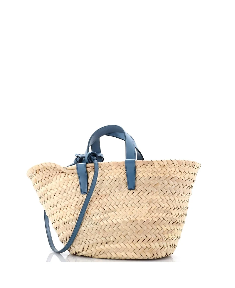 Pre-Owned Celine Teen Classic Panier Basket Tote Raffia and Leather
