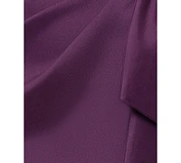 Xscape Women's Asymmetric Neck Short-Sleeve Gown