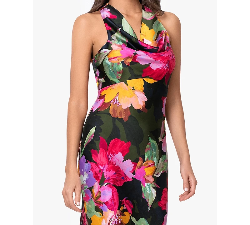 Xscape Women's Sleeveless Cowl Neck Gown