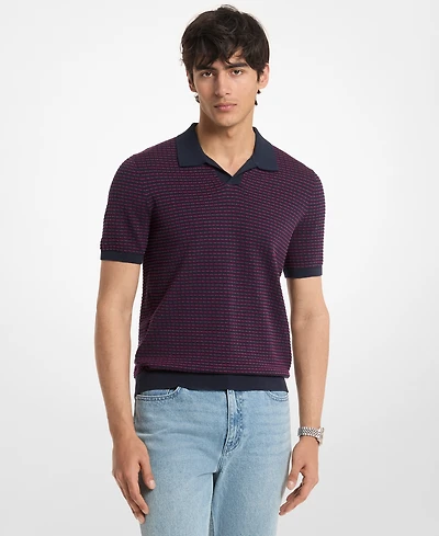 Michael Kors Men's Johnny Collar Short-Sleeve Cotton Polo Shirt