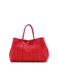 Pre-Owned HERMES 36 Garden Party Tote Leather with Printed Interior
