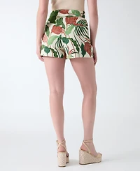 Guess Juniors' Kirsten Belted High-Rise Shorts