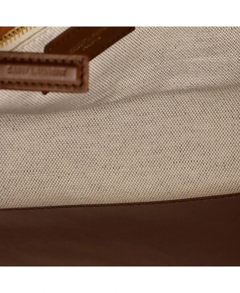 Pre-Owned Saint Laurent Medium Jamie Flap Bag Quilted Suede and Shearling