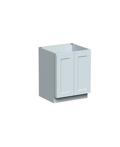 Boyel Living W27" Dove Full Height Door Base Cabinet with Full Overlay Hdf Door and Dovetail Drawer