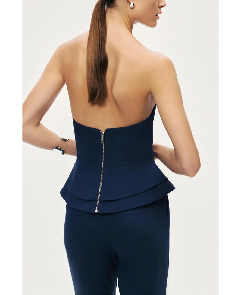 Nocturne Women's Strapless Sculpted Bustier Top