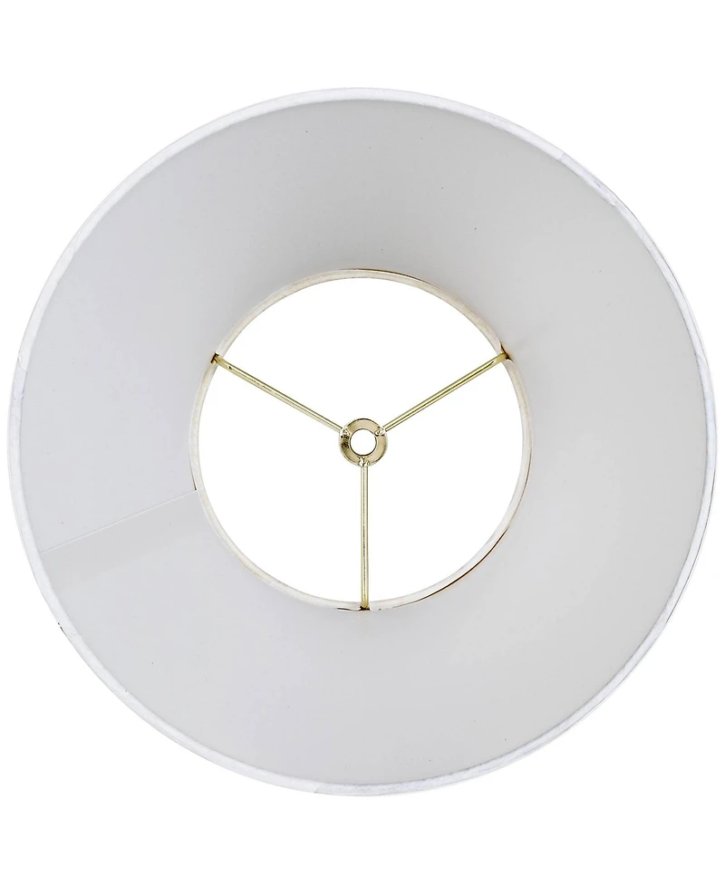 Springcrest Set of 2 Empire Lamp Shades Small 6" Top x 11" Bottom x 8.5 Slant Spider Replacement Harp and Finial Fitting