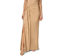 Adrianna Women's Crew Neck Long Dress