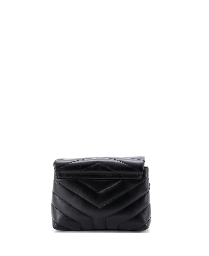 Pre-Owned Saint Laurent Toy Loulou Shoulder Bag Matelasse Chevron Leather