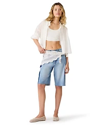 Steve Madden Women's Low Rise Bermuda Shorts