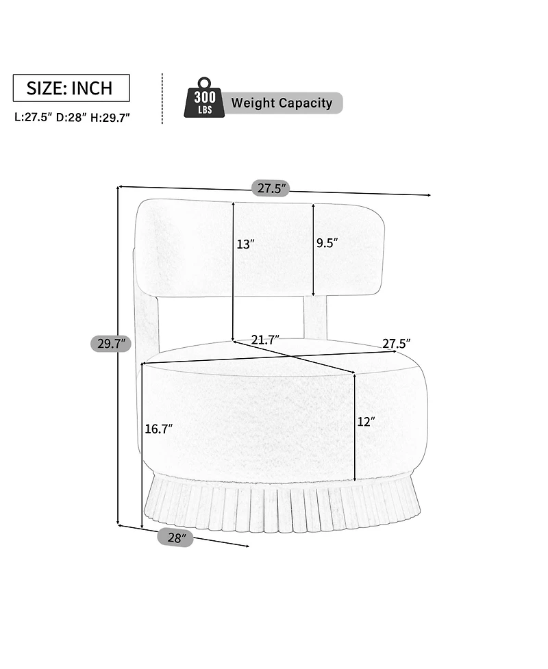 Rainsken Modern Farmhouse Accent Chair - Wooden Base Featuring Thatched Roof Rod Design, Cozy Upholstered Chair for Living Room or Bedroom