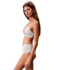 Calvin Klein Women's Form To Body Lightly Lined Triangle Bralette QF6758