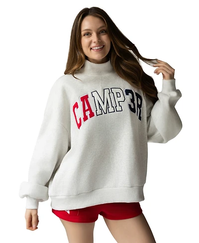 The Happy Camp3r Women's Graphic Crewneck Sweatshirt