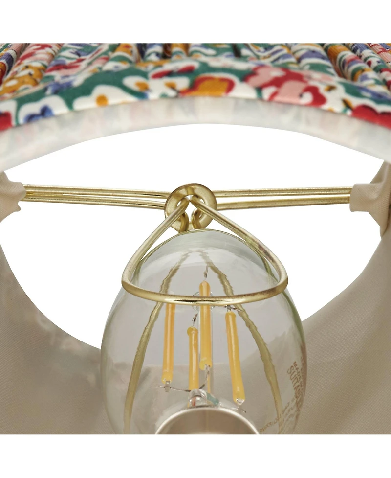 Springcrest Slant Print Lamp Shade Replacement Set of Multi-Color Pleated Clip On Candelabra