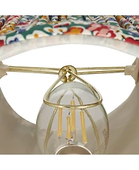 Springcrest Slant Print Lamp Shade Replacement Set of Multi-Color Pleated Clip On Candelabra