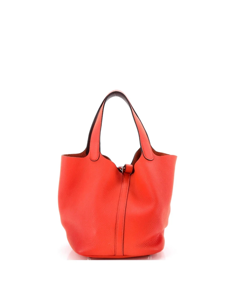 Pre-Owned HERMES Mm Eclat Picotin Lock Bag Clemence