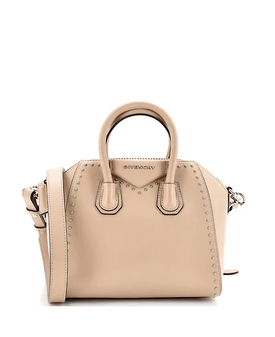 Pre-Owned Givenchy Mini Antigona Bag Studded Leather