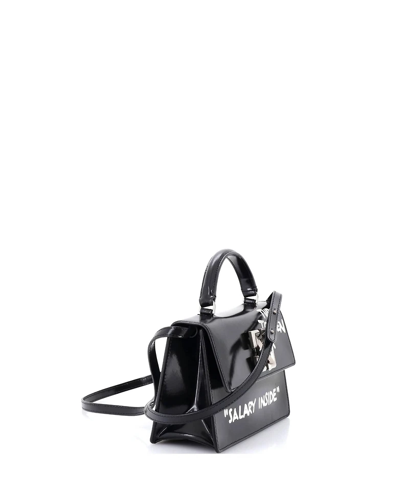 Pre-Owned Off White Jitney 1.4 Bag Printed Leather