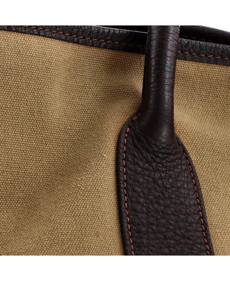 Pre-Owned HERMES 36 Garden Party Tote Toile and Leather
