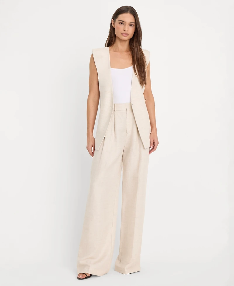 Good American Women's Sleeveless Belted Vest