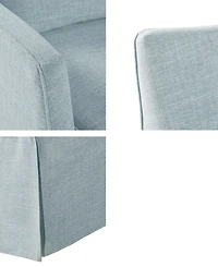 Martha Stewart Collection 28" Fabric London Skirted Swivel Chair