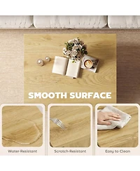 Homcom Square Table, Center Table with 1.6" Thick Top